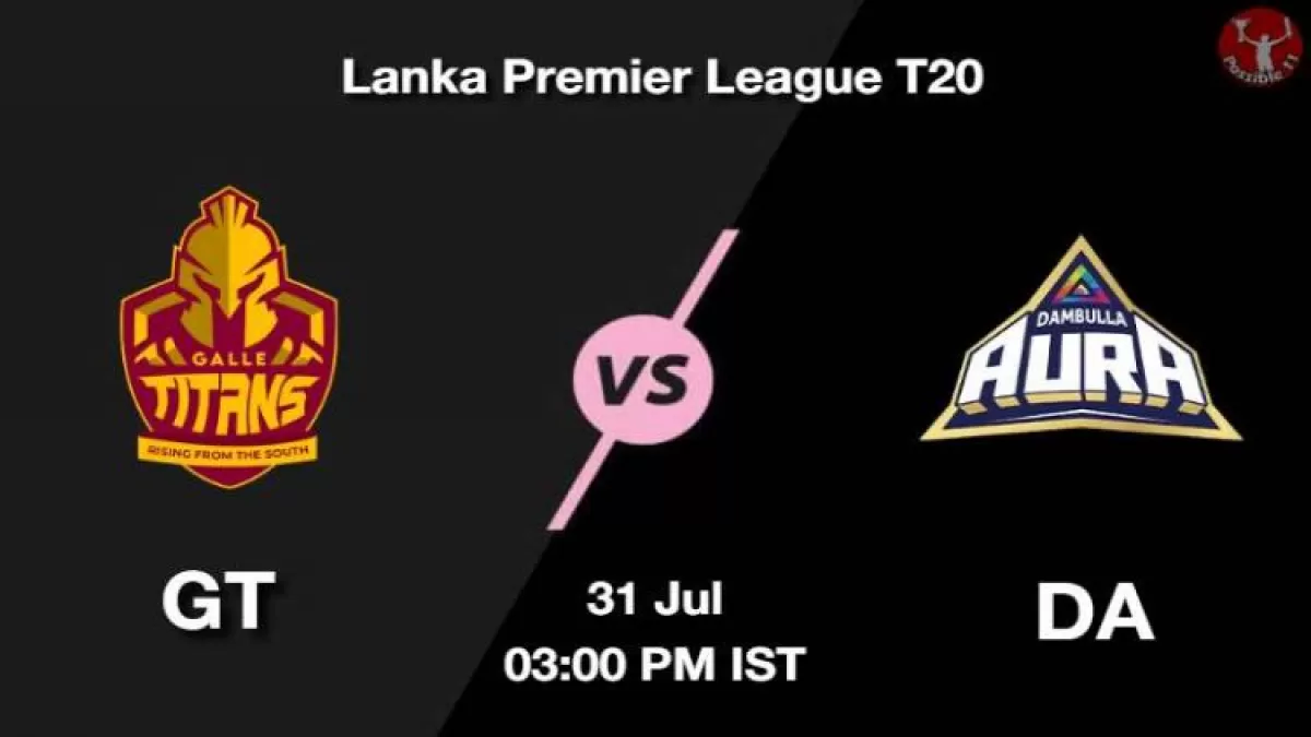 GT vs DA Dream11 Prediction in Hindi, Playing 11, Pitch Report, Weather Report in Hindi