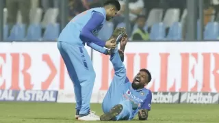 Hardik Pandya was injured in the first T20 against Sri Lanka