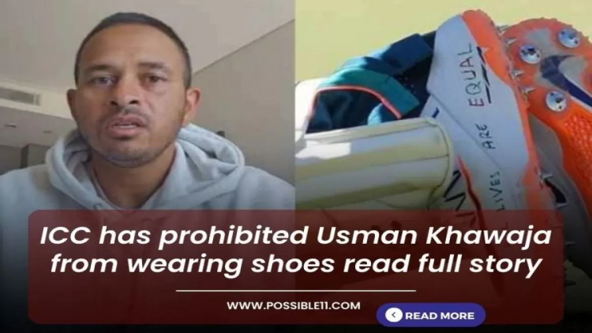 ICC has prohibited Usman Khawaja from wearing shoes read full story in Hindi