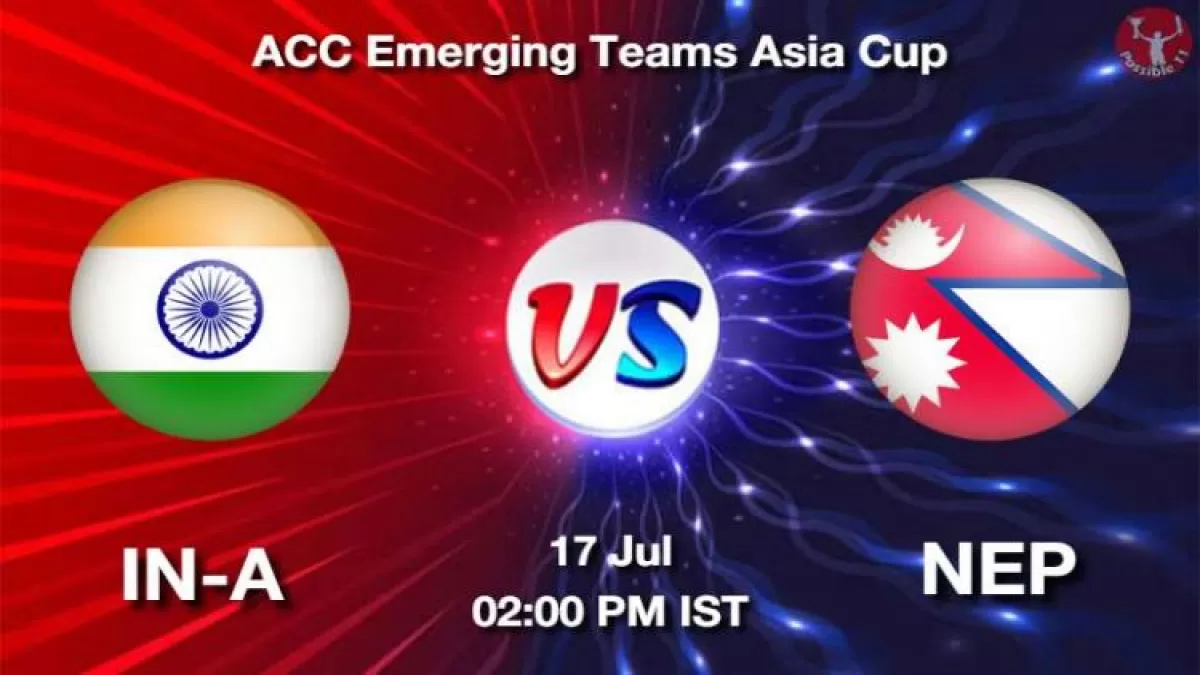 IN-A vs NEP Dream11 Prediction in Hindi, Playing 11, Pitch Report, Weather Report in Hindi