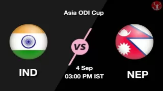 IND vs NEP Dream11 Prediction in Hindi, Playing 11, Pitch Report, Weather Report