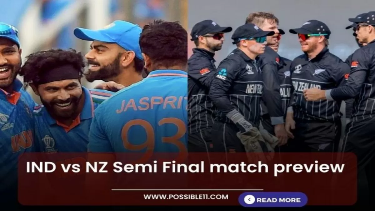 IND vs NZ (India vs New Zealand) Semi Final match preview in Hindi
