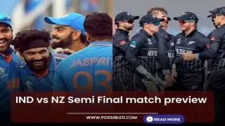 IND vs NZ (India vs New Zealand) Semi Final match preview
