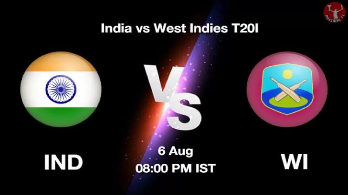 IND vs WI Dream11 Prediction in Hindi, T20 6 Aug Playing 11, Pitch Report, Weather Report in Hindi