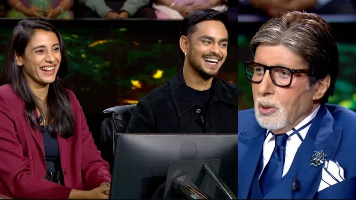 Ishan Kishan and Smriti Mandhana came to KBC in Hindi