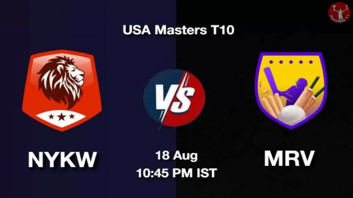 NYKW vs MRV Dream11 Prediction in Hindi, Playing 11, Pitch Report, Weather Report in Hindi