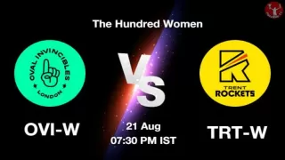 OVI-W vs TRT-W Dream11 Prediction in Hindi, Playing 11, Pitch Report, Weather Report