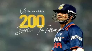 Sachin Tendulkar ने आज ही के दिन लगाया था ODI क्रिकेट का पहला दोहरा शतक, देखें