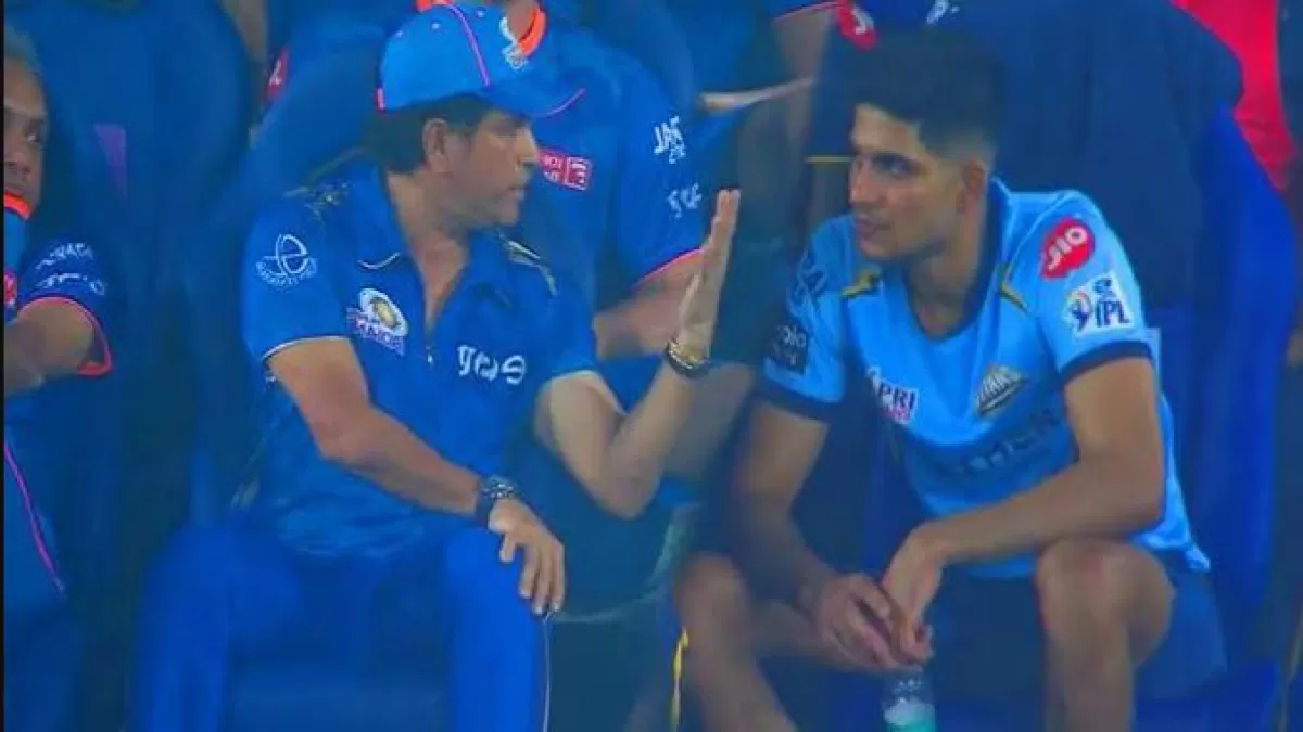Shubman Gill और Sachin Tendulkar को एक साथ बातें करते देख सोशल मीडिया पर आया तूफान in Hindi News Shubman Gill और Sachin Tendulkar को एक साथ बातें करते देख सोशल मीडिया पर आया तूफान in Hindi