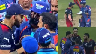 Virat Kohli Gautam Gambhir Verbal Fight IPL 2023 LSG vs RCB