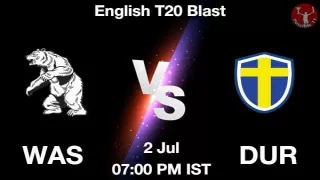 WAS vs DUR Dream11 Prediction in Hindi, Playing 11, Pitch Report, Weather Report