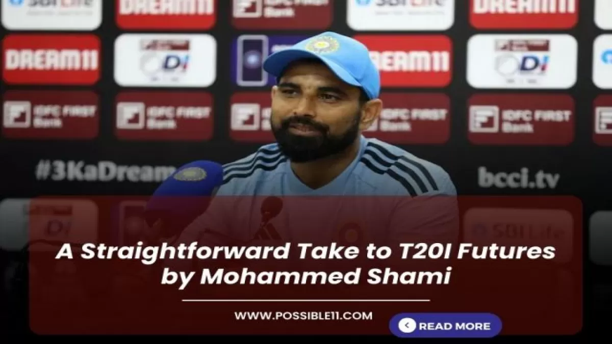 A Straightforward Take to T20I Futures by Mohammed Shami in Hindi