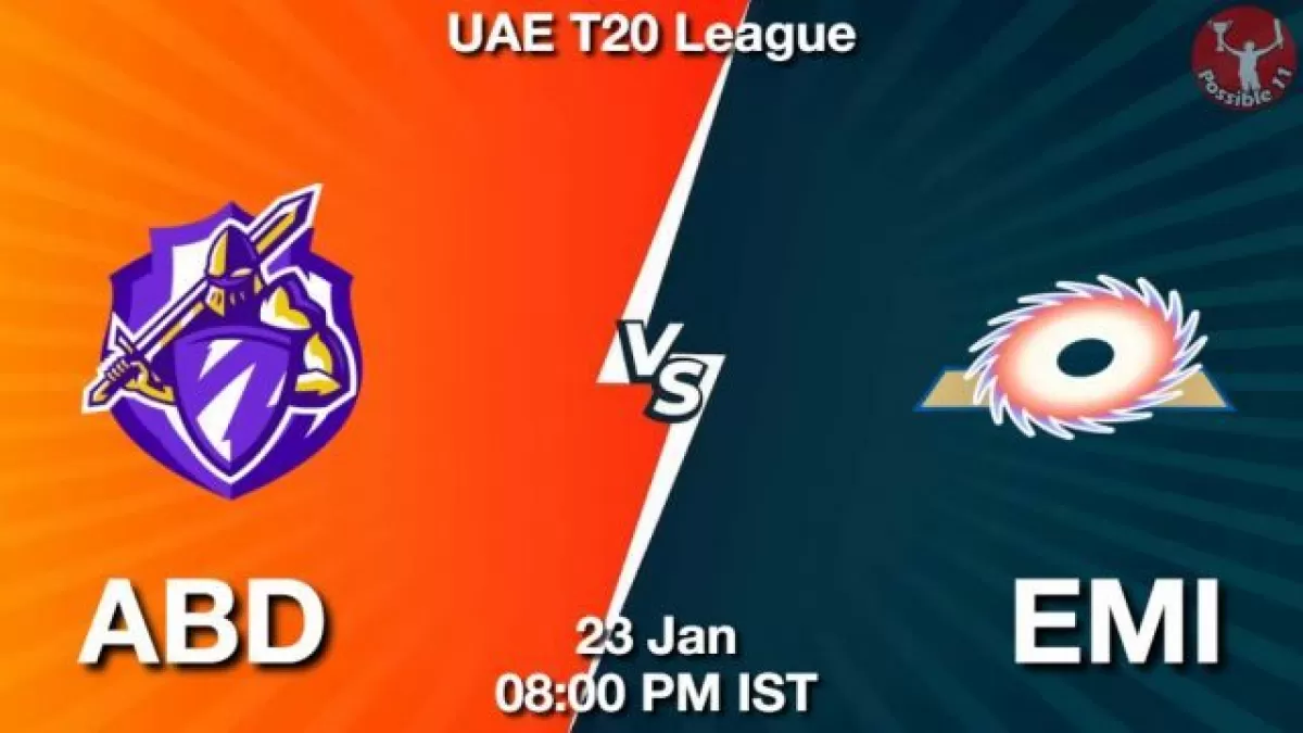 ABD vs EMI Dream11 Prediction In Hindi, Team, Match-6, Fantasy Cricket Tips in Hindi