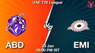 ABD vs EMI Dream11 Prediction In Hindi, Team, Match-6, Fantasy Cricket Tips