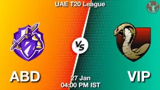 ABD vs VIP Dream11 Prediction In Hindi, Team, Match-10, Fantasy Cricket Tips
