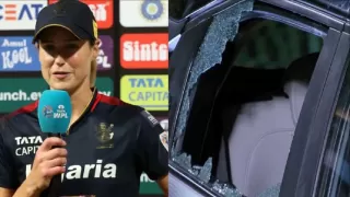 Alice Perry ने शॉट मारकर कार का शीशा तोड़ा