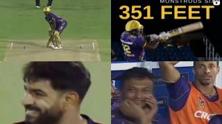 Andre Russell ने पाकिस्तानी गेंदबाज की गेंद को 351 फीट ऊपर भेजा