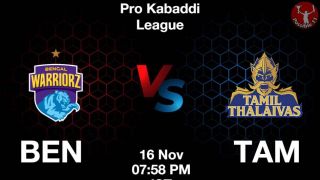 BEN vs TAM Dream11 Prediction in hindi, Starting 7, Today Match 57, PKL 11