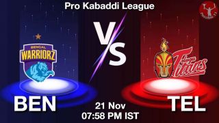 BEN vs TEL Dream11 Prediction in hindi, Starting 7, Today Match 67, PKL 11