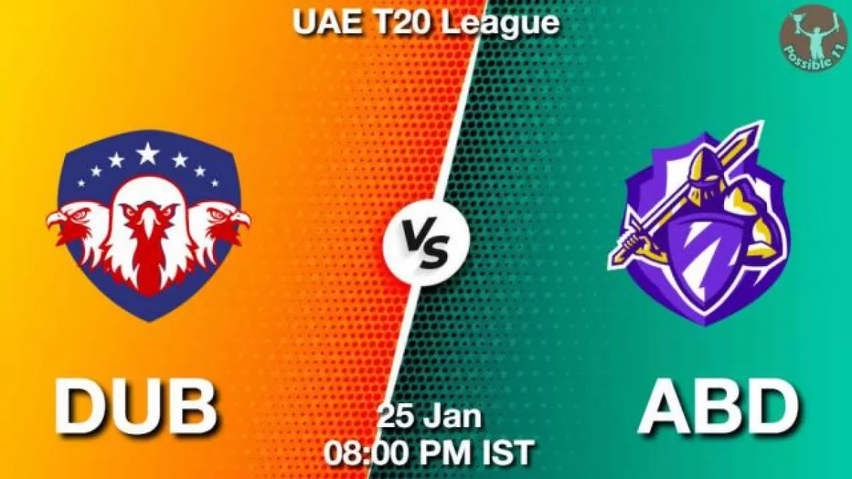 DUB vs ABD Match Prediction, Pitch, Weather Report - UAE T20 2024
