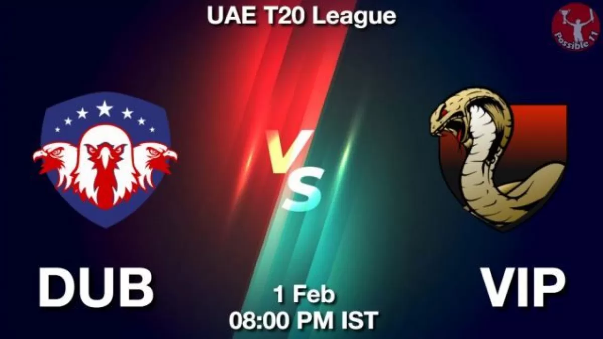 DUB vs VIP Dream11 Prediction In Hindi, Team, Match-17, Fantasy Cricket Tips in Hindi