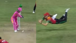 Erin Burns Catch Video : एरिन बर्न्स ने चीते की तरह छलांग लगाकर लपका हैरतअंगेज कैच