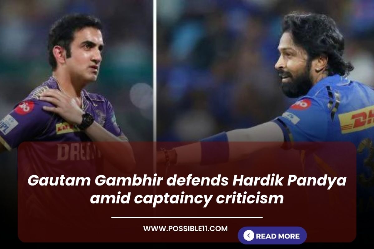 Gautam Gambhir defends Hardik Pandya amid captaincy criticism in Hindi