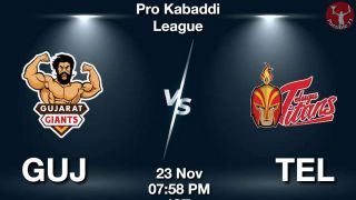 GUJ vs TEL Dream11 Prediction in hindi, Starting 7, Today Match 71, PKL 11