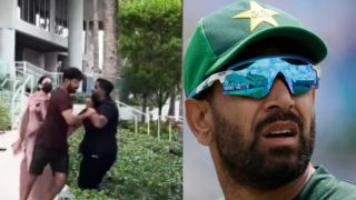 Haris Rauf चप्पल छोड़कर फैन को मारने दौड़े