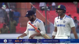 IND vs ENG 2nd Day Highlights: India score in the first innings is 421-7