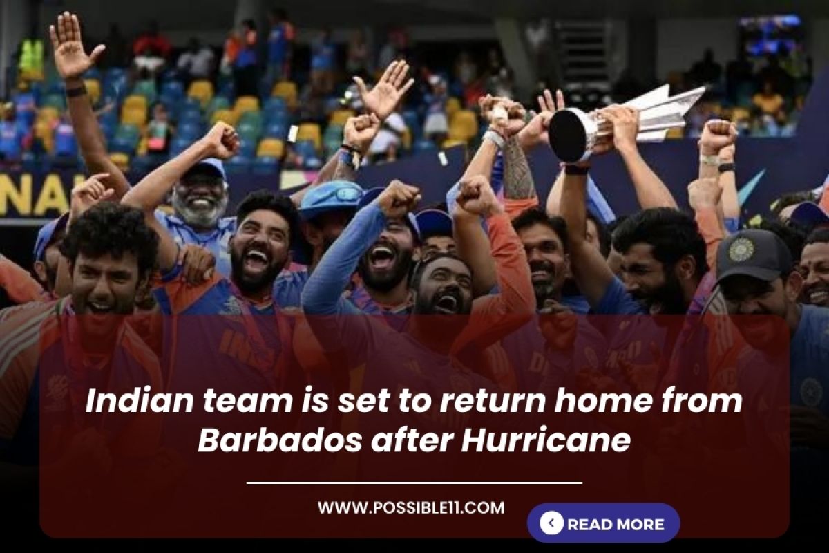 Indian team is set to return home from Barbados after Hurricane in Hindi