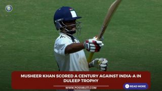 Musheer Khan scored a century against India-A in Duleep Trophy