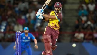 Nicholas Pooran ने Afghanistan के खिलाफ 6 गेंदों पर 36 रन बनाए