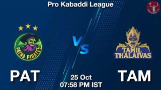 PAT vs TAM Dream11 Prediction in hindi, Starting 7, Today Match 15, PKL 11