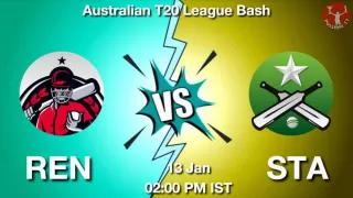 REN vs STA Dream11 Prediction in Hindi, Team, Match-36, Fantasy Cricket Tips