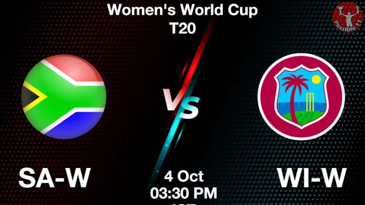 SA-W vs WI-W Dream11 Prediction in Hindi, Womens World Cup T20, Playing 11 in Hindi News SA-W vs WI-W Dream11 Prediction in Hindi, Womens World Cup T20, Playing 11 in Hindi