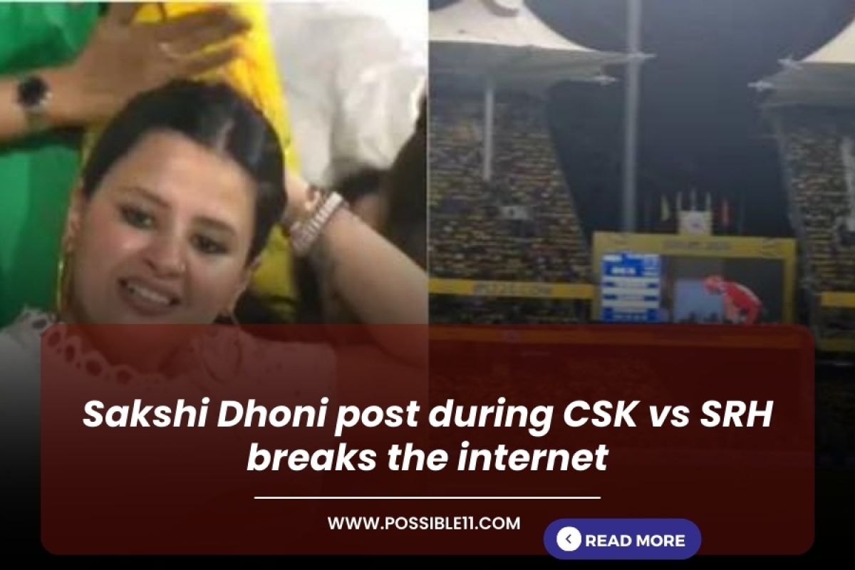 Sakshi Dhoni post during CSK vs SRH breaks the internet in Hindi