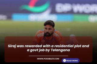 Siraj was rewarded with a residential plot and a govt job by Telangana