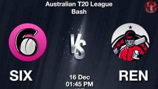 SIX vs REN Match Dream11 Prediction in Hindi, BBL , 2nd Match, Playing 11, Fantasy Tips