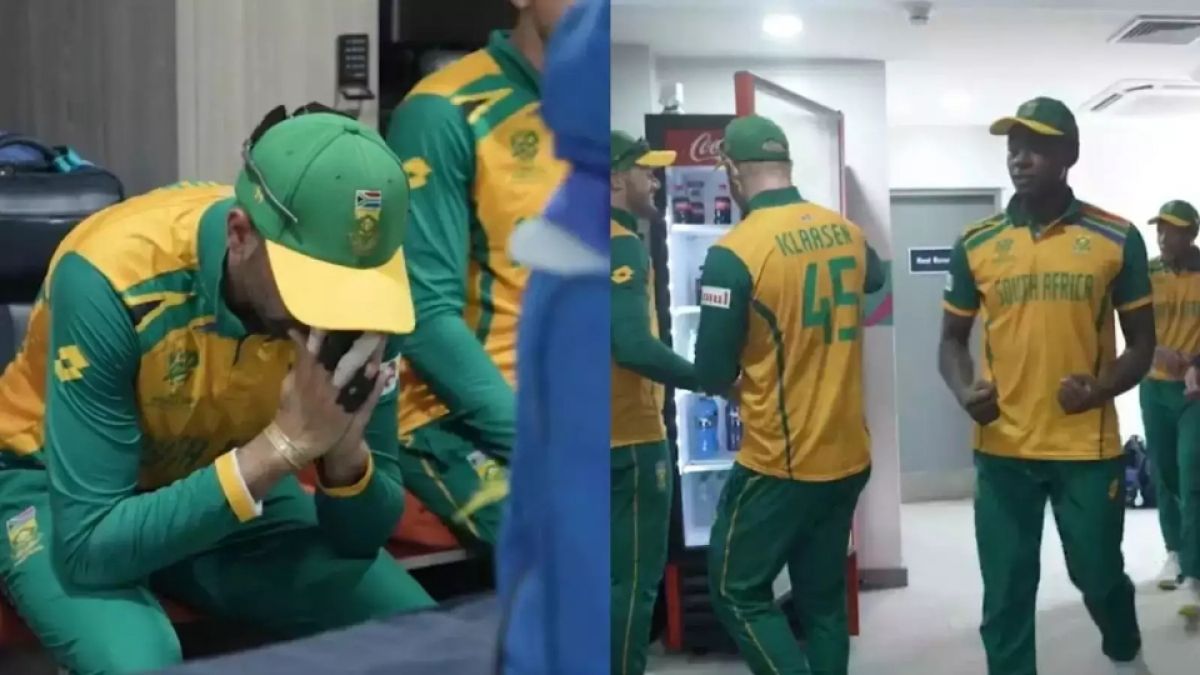 South Africa dressing room video viral in Hindi