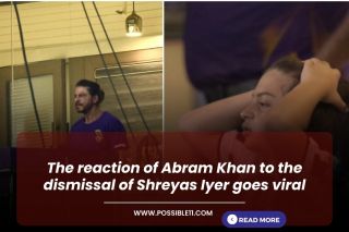 The reaction of Abram Khan to the dismissal of Shreyas Iyer goes viral