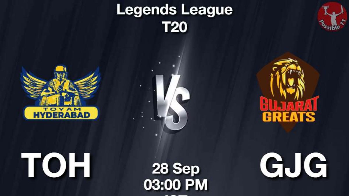 TOH vs GJG Today Match Dream11 Prediction in Hindi, LLT20, Match-8 in Hindi