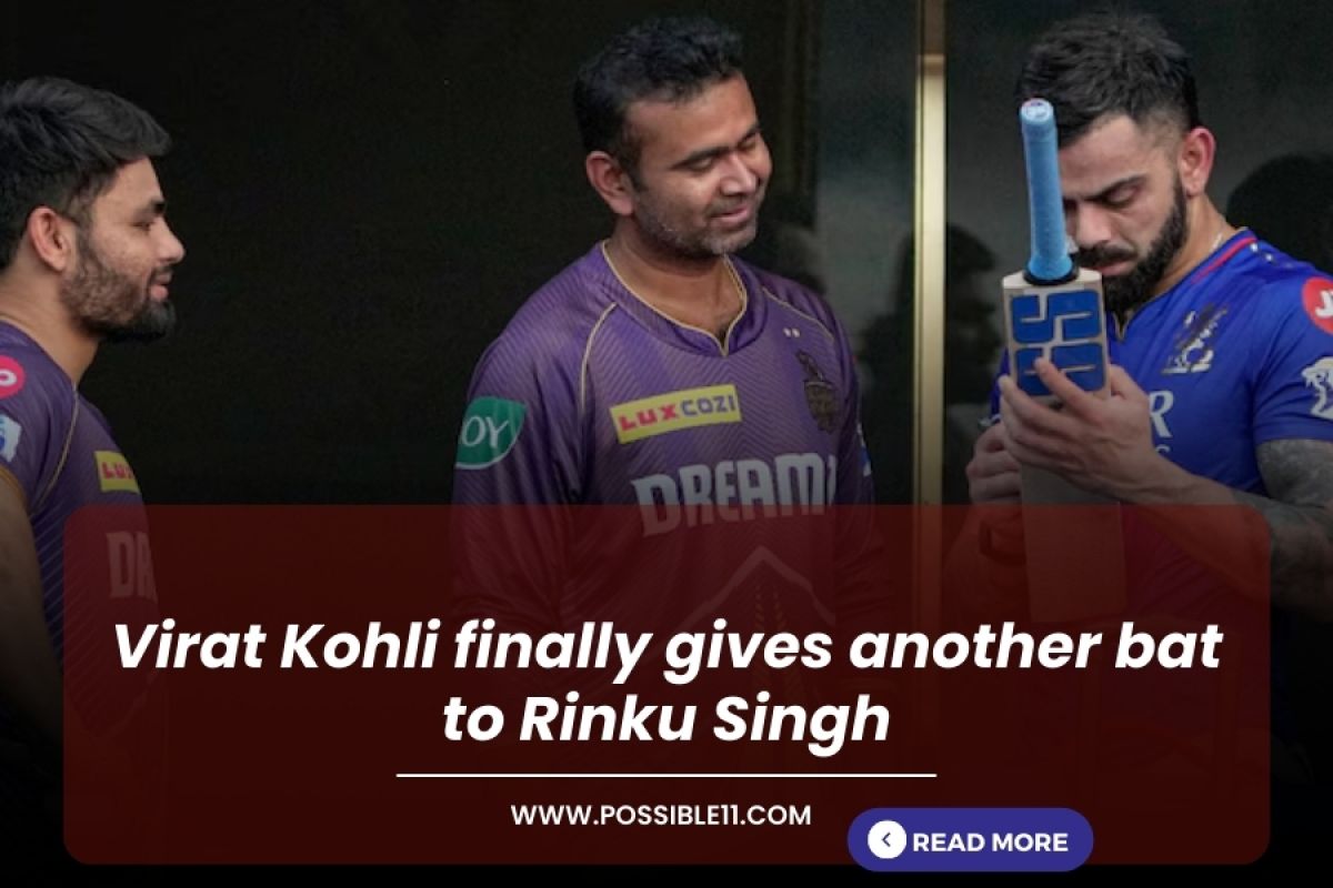 Virat Kohli finally gives another bat to Rinku Singh in Hindi
