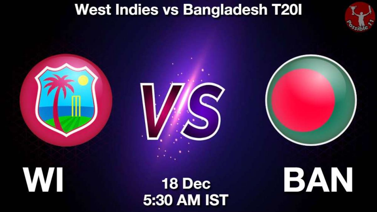 WI vs BAN Dream11 Prediction in Hindi, 2nd T20 Match, Playing 11, Fantasy Tips in Hindi