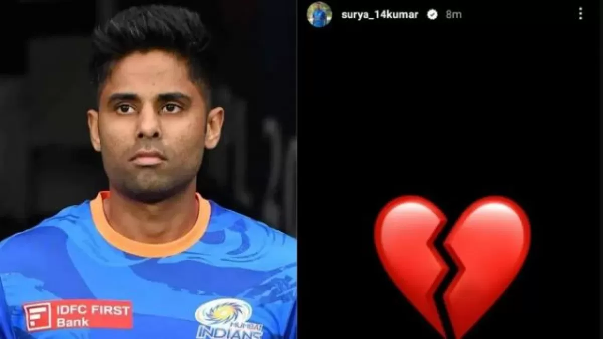 Will Suryakumar Yadav be out of IPL 2024? Posted the story of a broken heart in Hindi