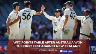 WTC points table 2024: Points table after Australia won the first test against New Zealand