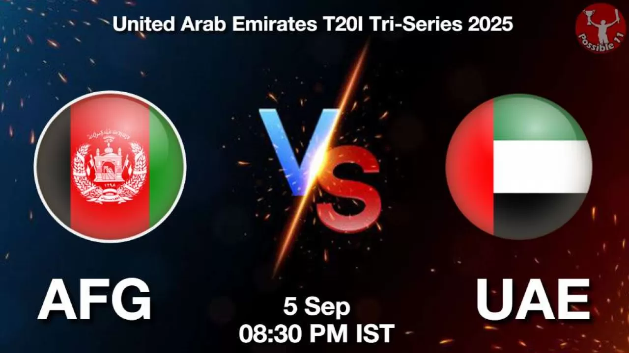 AFG vs UAE 6th Match Preview in Hindi, Playing 11, Pitch Report, UAE T20I Tri-Series in Hindi