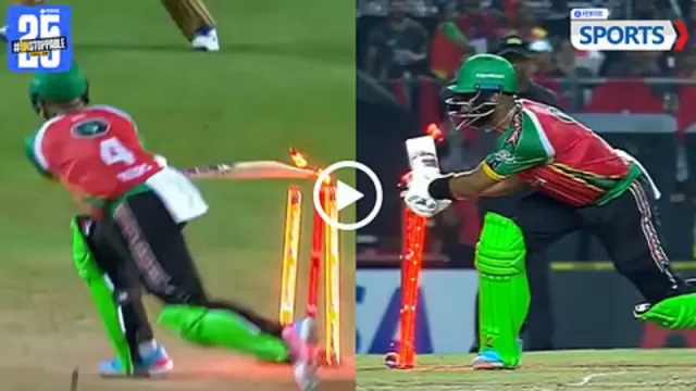 CPL 2025 : hit wicket on