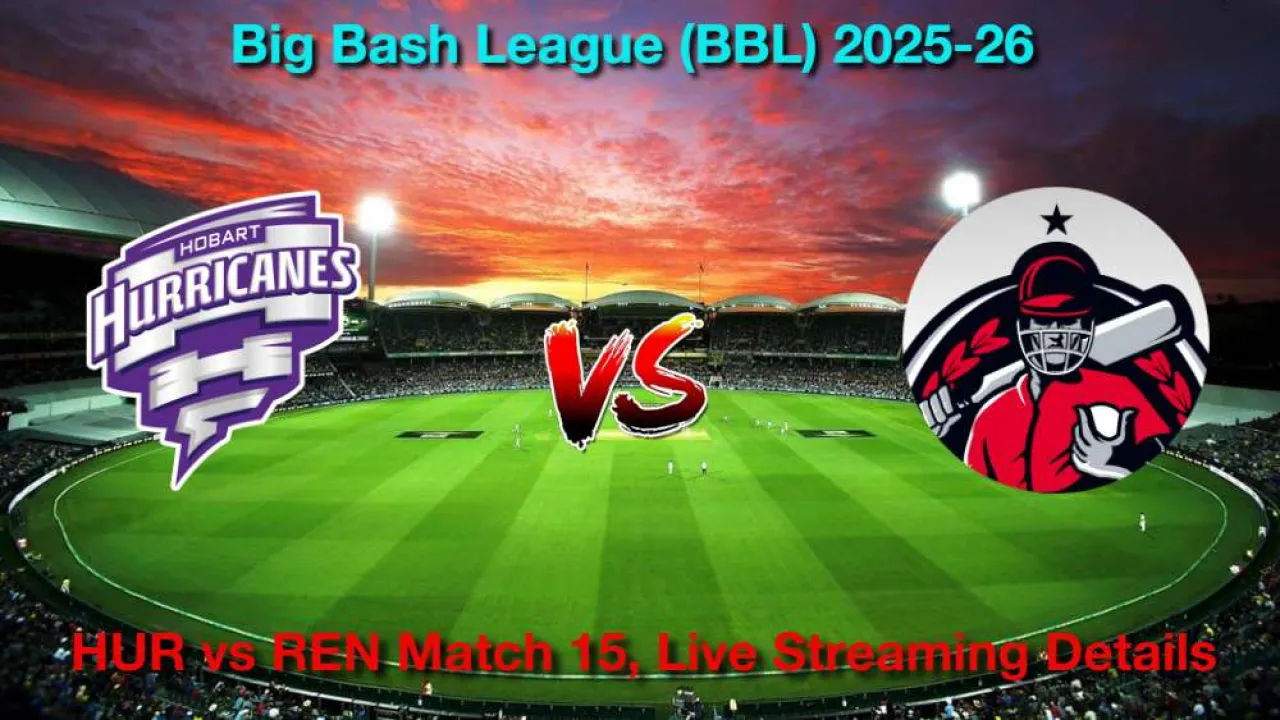 How to Watch HUR vs REN Match 15, Live Streaming and Telecast, Dec 29, 2025 in Hindi