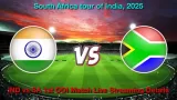 How to Watch IND vs SA 1st ODI Match, Live Streaming and Telecast, November 30, 2025